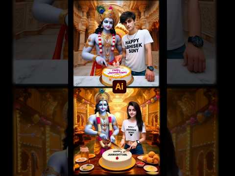 Boy/Girl With Krishna ji Ai image editing || Lord Krishna 3d Ai image editing || Bing Ai tutorial