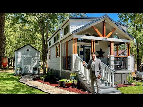 LIVING TINY with MR. TINY - Dream Tiny Home Lifestyle in a Community w/ Spectacular Landscaping