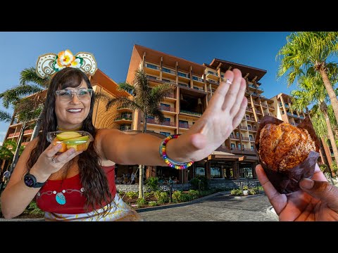 Wailulu Bar and Grill BREAKFAST 🌊 Disney World Island Tower Polynesian resort food review 2024