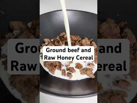 Ground Beef and Raw Honey Animal Based Cereal! (you'll be addicted!)