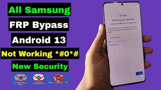 All Samsung FRP Bypass Android 13 New Security | Reset Samsung Google Account Lock | New Method