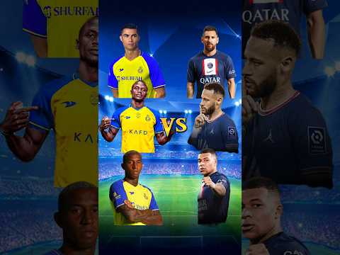 Al-nassr player Vs PSG player 💥💥🥶 #shorts