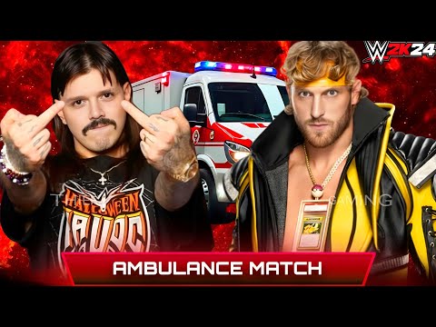 WWE 2K24 • Ambulance Match - Dominik Mysterio VS Logan Paul | WWE