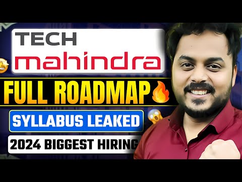 Tech Mahindra Full Roadmap🔥 | Syllabus Leaked😱 Apply Link  | 2024 Biggest Hiring