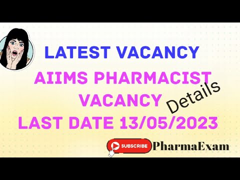 Pharmacist Vacancy 2023|Latest Vacancy| AIIMS PHARMACIST VACANCY#pharmacistvacancy#pharmacist#aiims