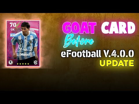 ULTIMATE GOAT CARD REVIEW & GAMEPLAY: Stats, Pros & Cons Before eFootball V4.0.0 Update! eFootball |