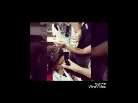 Hair style for long hair with curls