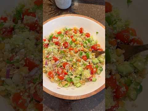 Protein-packed quinoa chickpea salad #shorts