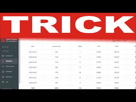 Adsterra Earning Trick - $500 Adsterra Earning Trick 2023 | Adsterra Direct Link Earning