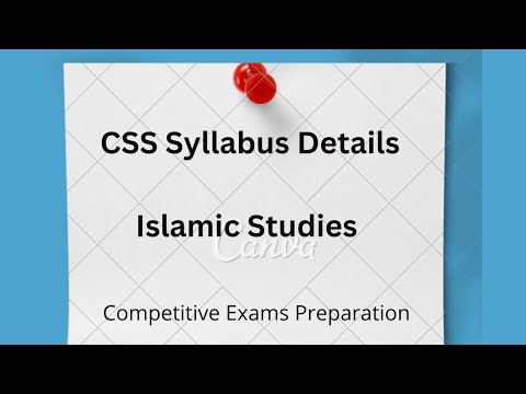 CSS Islamiat Syllabus | CSS Syllabus Details