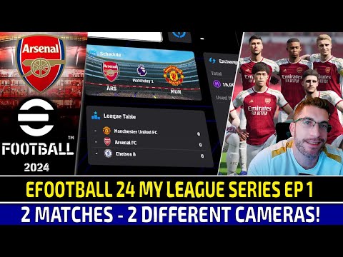 [TTB] EFOOTBALL 24 MY LEAGUE ARSENAL SERIES EP1 - DYNAMIC WIDE VS BROADCAST! - IM A LITTLE RUSTY! 😂