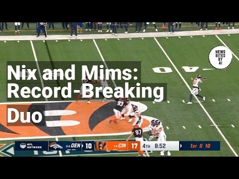 Bo Nix Breaks TD Pass Record with Marvin Mims