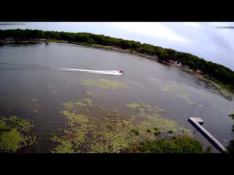 Flying my drone over Chippewa Lake Michigan 😎