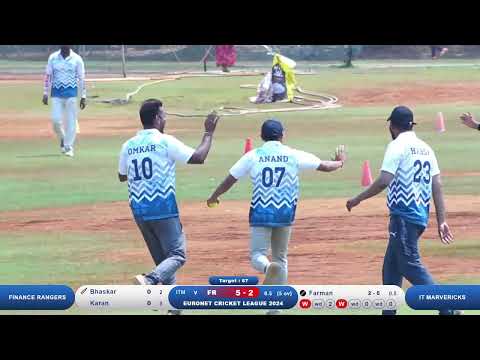 IT MARVERICKS vs FINANCE RANGERS EURONET CRICKET LEAGUE 2024 GROUND NO 1