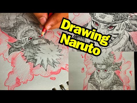 How to Draw Naruto Uzumaki Step by Step | Naruto Drawing Tutorial ❤️‍🔥✍🏻