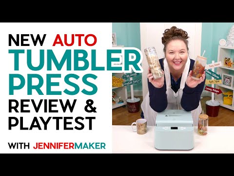 HTVront Auto Tumbler Press Review - Unboxing, Setup, & Playtest of a Tumbler, Mug, and Glass Can!