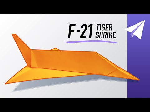 Amazing F-21 Paper Jet that Flies Well! — How to Make F-21 TigerShrike, Designed by Evan Brus