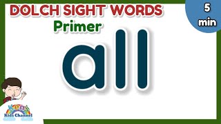 DOLCH SIGHT WORD Primer/ Kindergarten || Reading for Kids || Learn to Read || Reading for Beginners