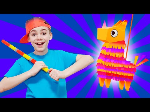 Pinata + Tickle girl & more Sing Along Kids Songs #kidssongs