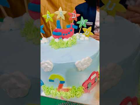 2nd birthday ki memu e theme cake order chesukunamu tasty and homemade cake #birthday #celebrations