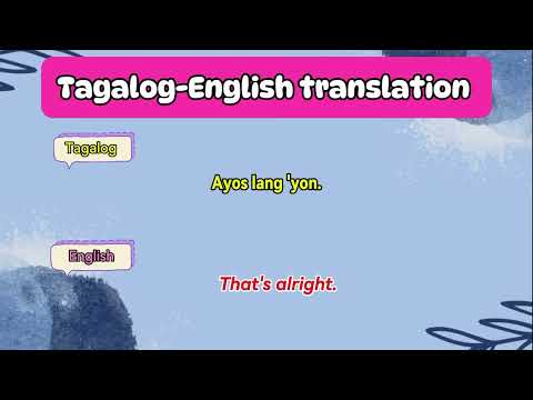 TAGALOG-ENGLISH TRANSLATION PHRASES AND SENTENCES  #learnenglish #tagalogenglishtranslation