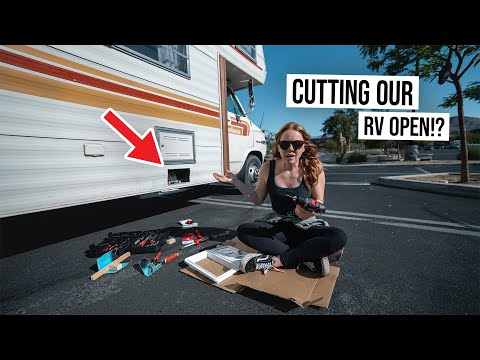 RV Renovation Nightmare… IN A PARKING LOT?? + We Found a BAD Water Leak 😭