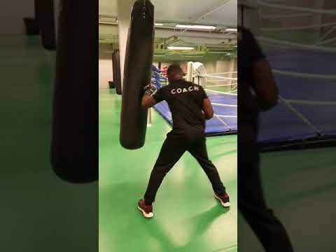 Watch Sweden Based Ugandan Michael Obin Skills At Hitting The Bag. Obin Tired But Never Retired