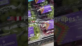 🇺🇸🇵🇪 ペルーから輸入したブドウが並ぶ米国のスーパー Peruvian grapes sold in the US #米国 #ブドウ #ペルー