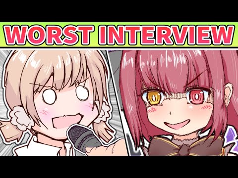 Marine Makes WORST INTERVIEW Ever to Shigure Ui【Hololive Animation  ENG SUB】