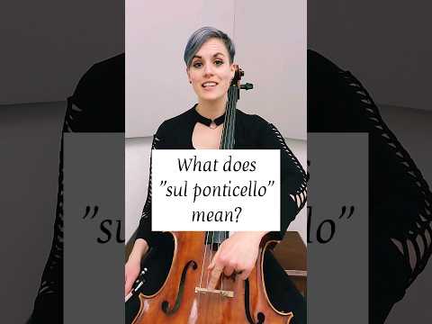 What is Sul Ponticello & How does it sound on cello?