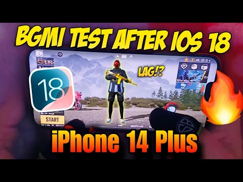 iPhone 14 Plus BGMI Test After iOS 18 🔥 | Lag? | Best Update?