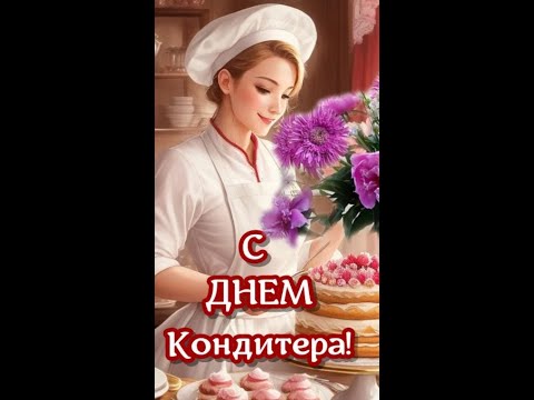 Поздравления с ДНЕМ КОНДИТЕРА в день кондитера🎂поздравляю с праздником🍰кондитер!