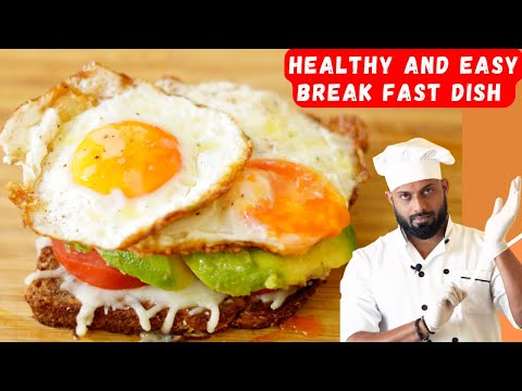 Easy & Healthy: Egg and Avocado Toast Recipe for Break Fast | Easy Break Fast Malayalam Recipe