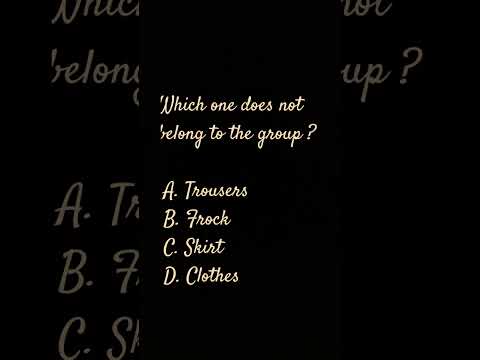 odd one out mcqs question