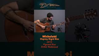 Dream Guitars - Micheletti Osprey Rigid Rim, Figured Koa/Sinker Redwood  #guitardemo #acousticguitar