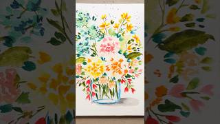 Fresh and colorful watercolor bouquet - Beginner basics class on SkillShare