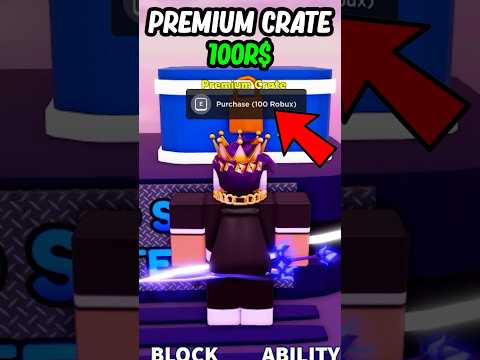 Opening 100 ROBUX PREMIUM CRATE in Roblox Blade Ball.. (Part 2)