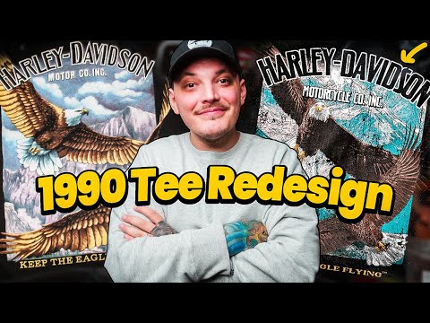 How to Redesign a 1990 Harley Davidson T-Shirt in Photoshop