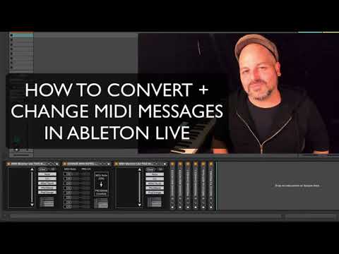 How to change and convert MIDI Messages in Ableton Live - Convert MIDI from MIDI controllers via M4L