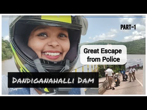 Dandiganahalli Dam | Just miss from Police | L board Driving 😆 | banuMC