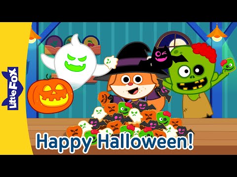 🎃 Fun Halloween Songs for Kids! | Monster Dance, Trick or Treat & More 🎵 | Little Fox