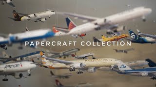 1:144 Papercraft Airplane Model Collection