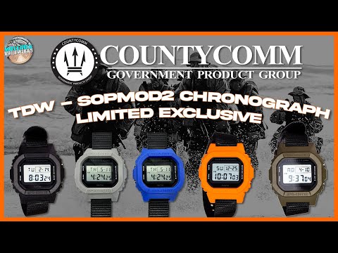 Super Cheap Beater For Only $24.95! |  CountyComm TDW - SOPMOD2 Chronograph 2nd Gen Unbox & Review