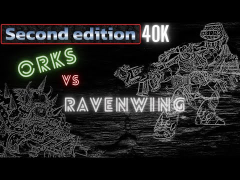 40k 2nd Ed Battle Report (13) Ravenwing vs Orks 1500pts