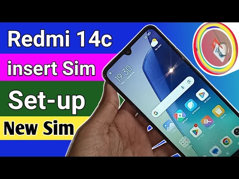 Redmi 14c insert Sim Tray // setup new Sim card