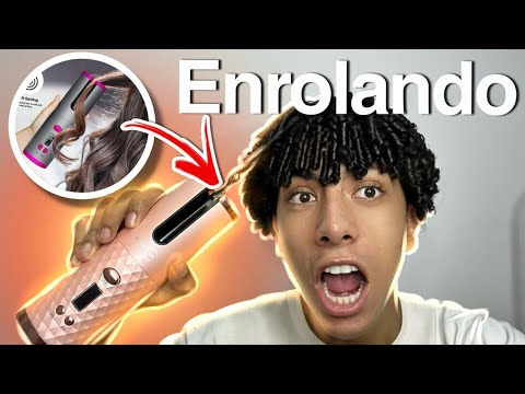 Enrolando meu cabelo com babyliss portátil