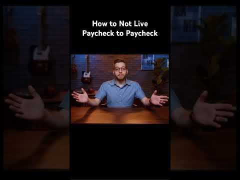 Condensed video with all tips to Not Live Paycheck to Paycheck