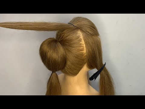 Bun hairstyle for wedding guest | Decent hairstyle | Quick Hairstyle | Hair style girl