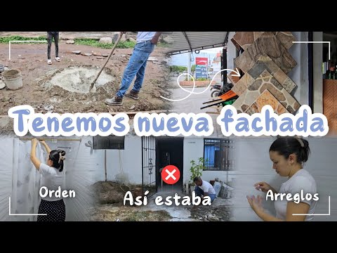 ✅️CAMBIOS🏠 ARREGLAMOS LA FACHADA 🏠 LE PUSIMOS MAS CERAMICA 🏠 quedo preciosa