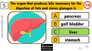 Digestive System Trivia Quiz | Human Physiology Quiz | Digestive System Quiz -Parts and Function